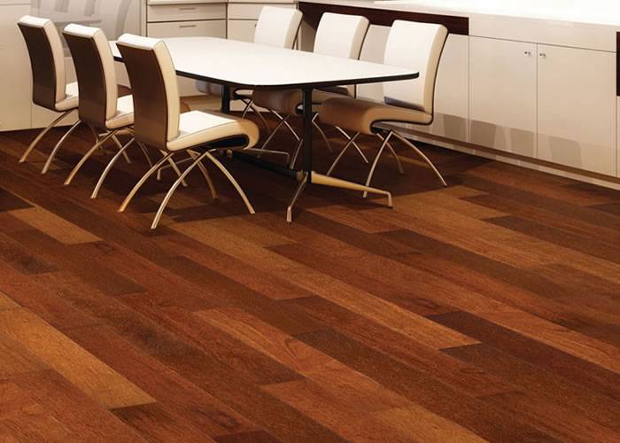 Parquet contrecollé Merbau - 15 x 189 x 1860 mm - verni - PROMO - colis de 2,812m2