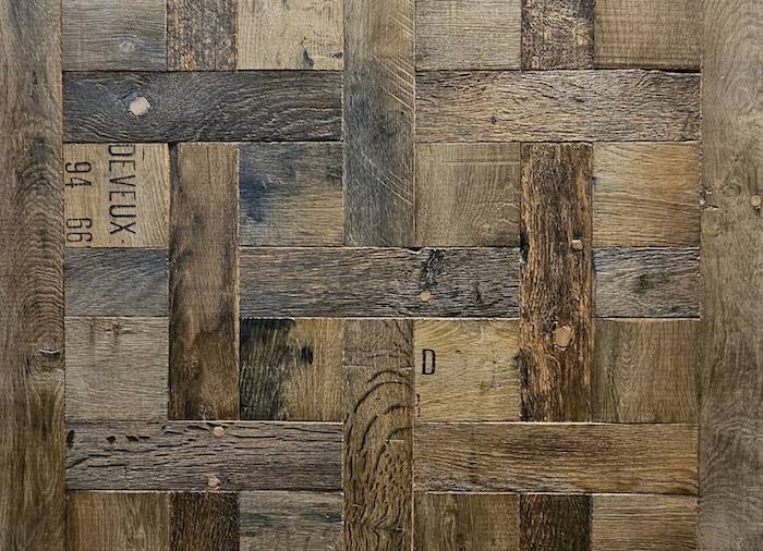 Panneaux Versailles Chêne Premier - 10 x 800 x 800 mm - bois de récupération