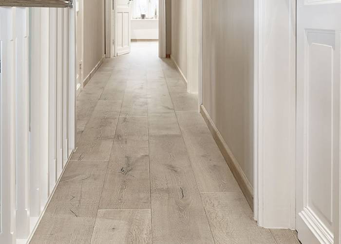 Parquet contrecollé Chêne Rustique - 15 x 90 à 220 x 2200 mm - multi-largeurs - huilé blanc