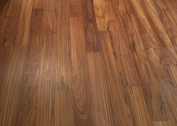 Parquet massif Teck Afrique - 14 x 90 mm - brut