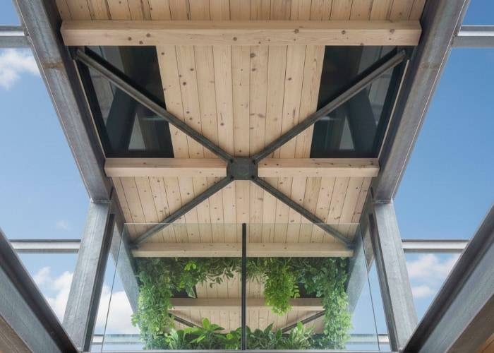 Parquet contrecollé Chêne Rustique - 23 x 180 mm - brut - double face - pour mezzanine - Belfort