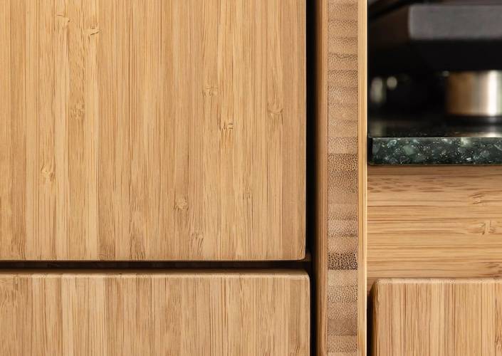 Panneau massif Bambou - 30 x 1220 x 2440 mm - naturel - vertical