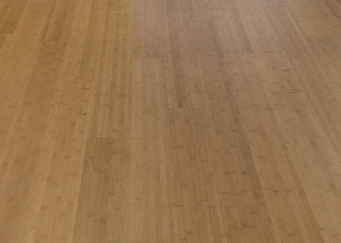 Parquet contrecollé Bambou BambooNoble Moso - 15 x 190 mm - verni - caramel - horizontal - clipsable