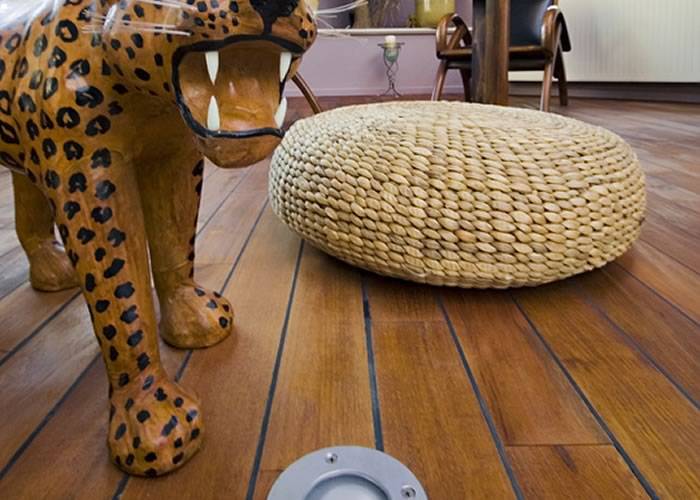 Parquet massif Pont de Bateau Teck - 12 x 110 mm - brut - double face - MOINS CHER