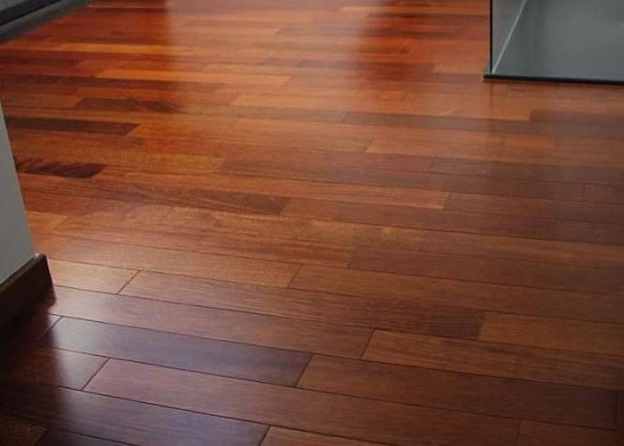 Parquet contrecollé Merbau - 15 x 190 x 1860 mm - verni - à clipser - colis de 3 lames