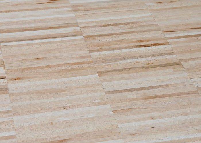 Parquet industriel Hêtre - 24 x 08 x 120 mm - motif sur chants