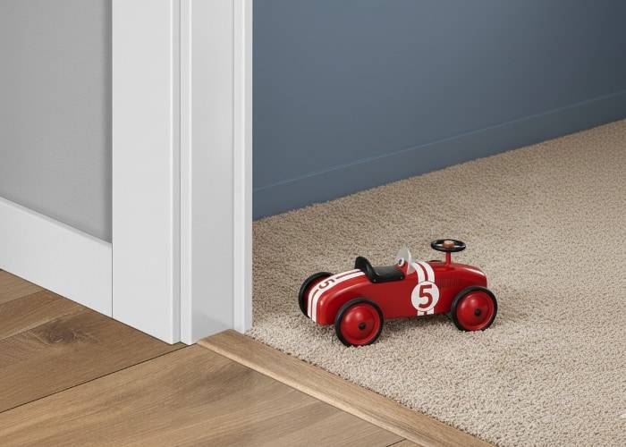 Seuil en T en Ipé - 12 x 35 x 1000 mm - verni