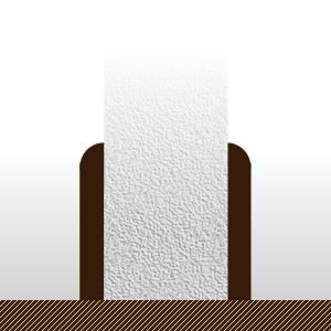 Plinthes plaquées sur MDF - 12 x 100 mm - bord rond - blanche à peindre