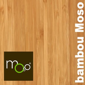 Parquet massif Bambou Purebamboo MOSO - 15 x 96 mm - verni - caramel - horizontal