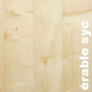 Parquet massif brut en Erable