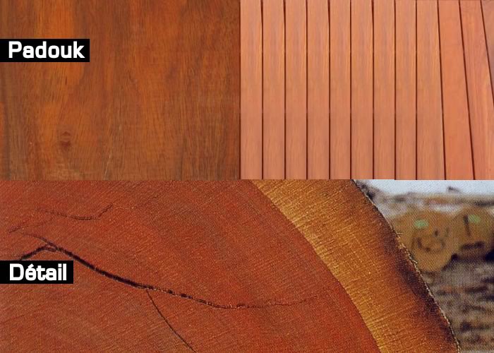 Margelle en Padouk - 27 x 215 mm