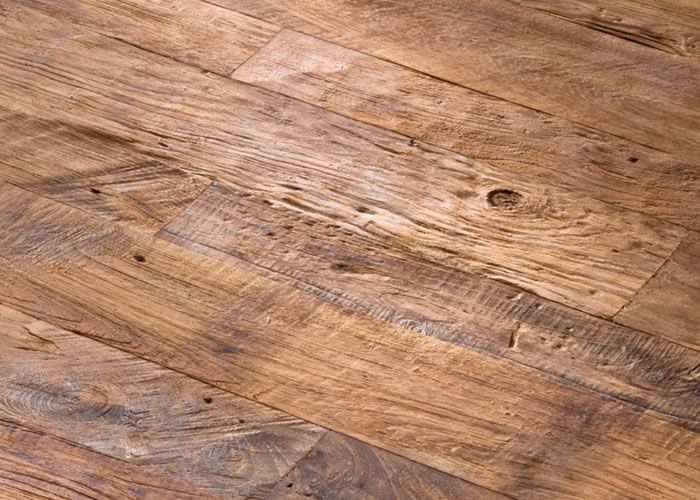 Parquet massif en teck ancien - 19 x 90 mm - Brut