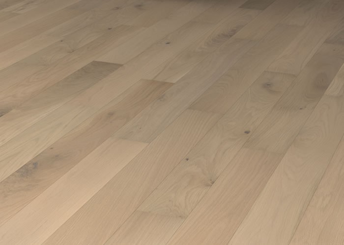 Parquet contrecollé Chêne Rustique - 14 x 155 x 600 à 1800 mm - brossé - huilé aspect bois brut