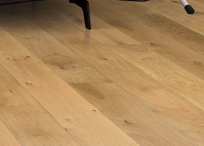 Parquet contrecollé Chêne Rustique - 14 x 155 x 600 à 1800 mm - brossé - huilé naturel