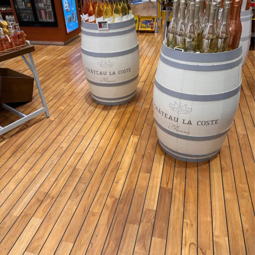 parquet pont de bateau teck prefini joint usine Floorz