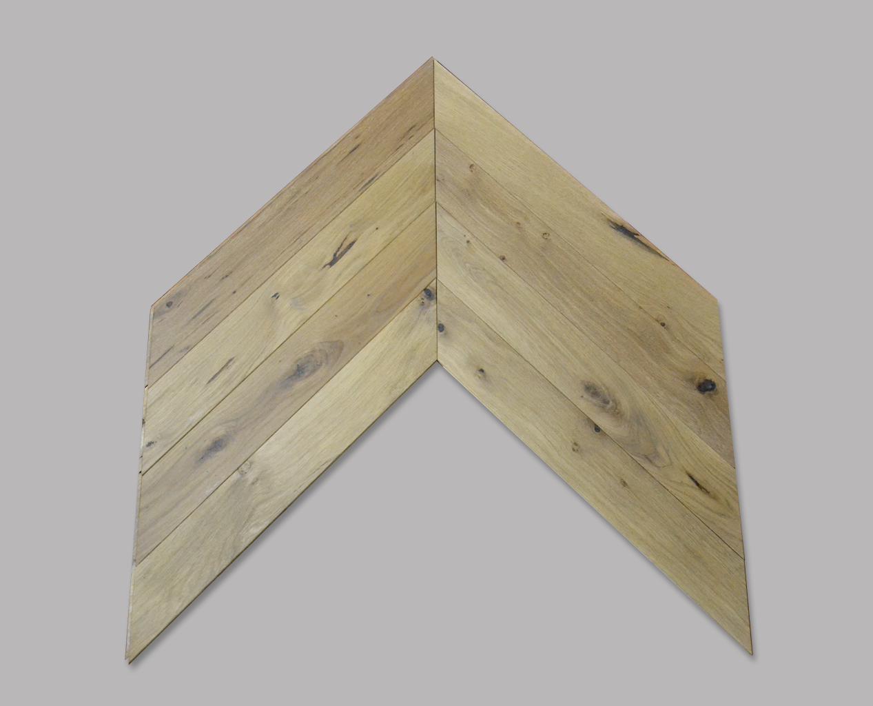 Parquet point de Hongrie chêne Campagne brut