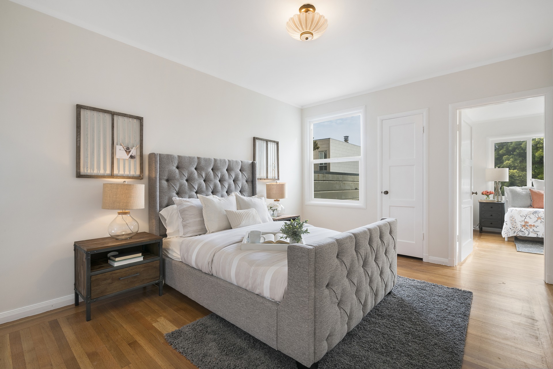 parquet Chêne protégé à l'huile — chambre lumineuse — finition naturelle