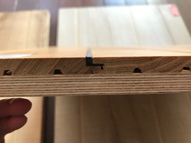 Parquet pont de bateau teck acacia salle de bain – finition huilée