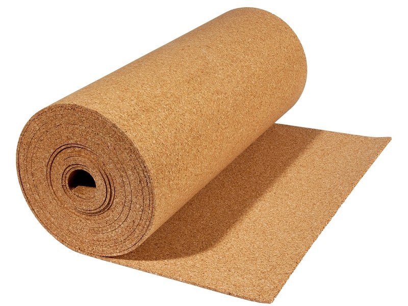 Sous-couche en liège naturel pour parquet collé ou flottant