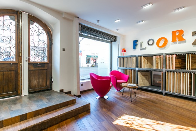showroom Floorz parquet Itlas contrecollé préfini
