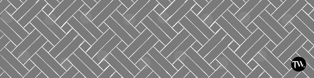 Parquet mosaïque motif tresse vannerie double — entrelacs double rang