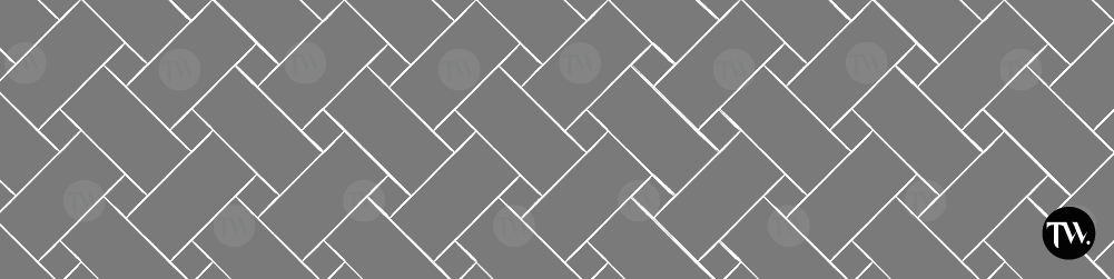 Parquet mosaïque motif tresse vannerie simple — entrelacs de lamelles