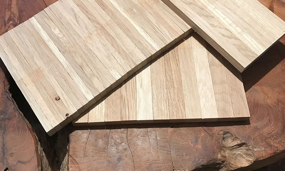 Chene sur chants parquet industriel