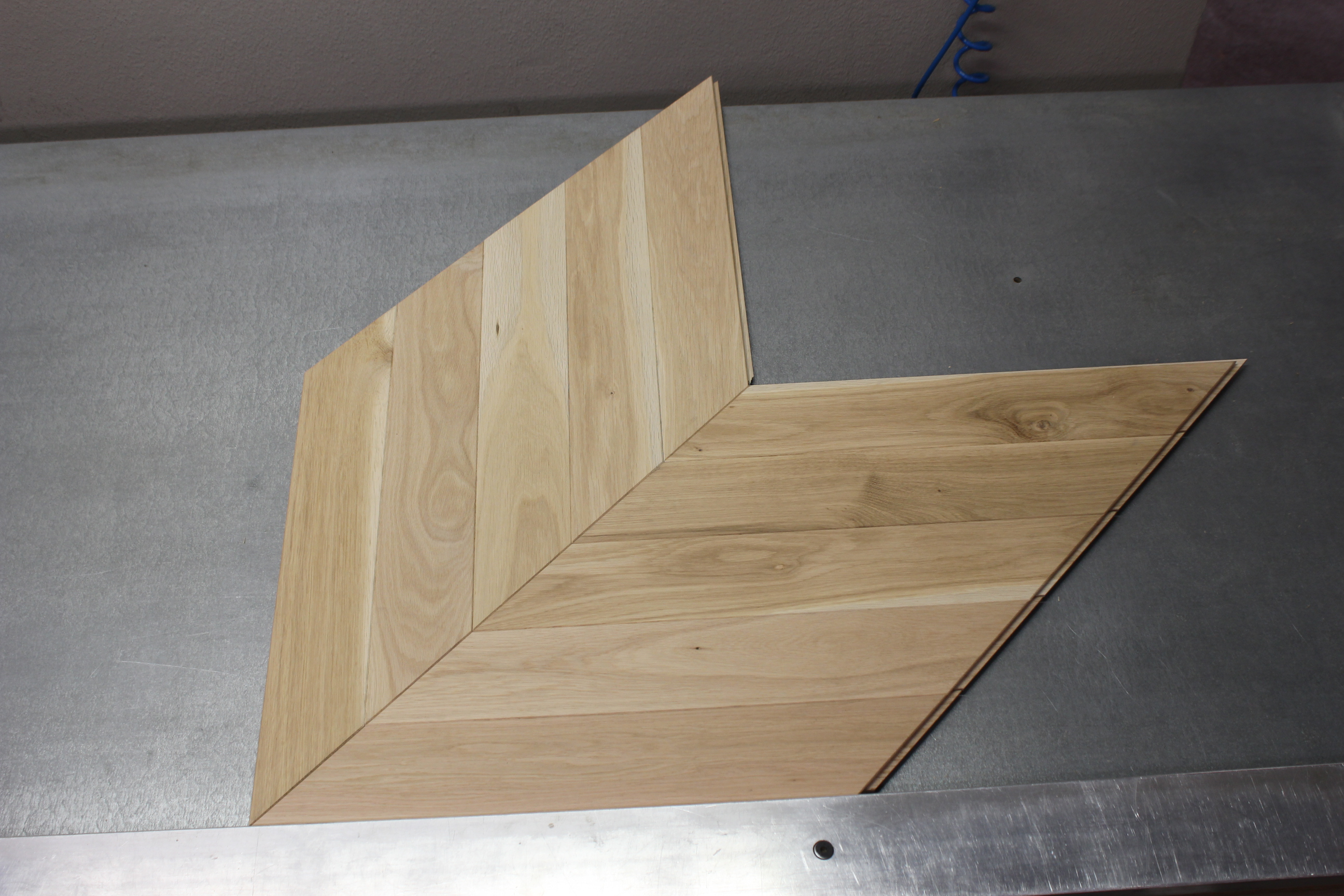 parquet point de hongrie en chene nature