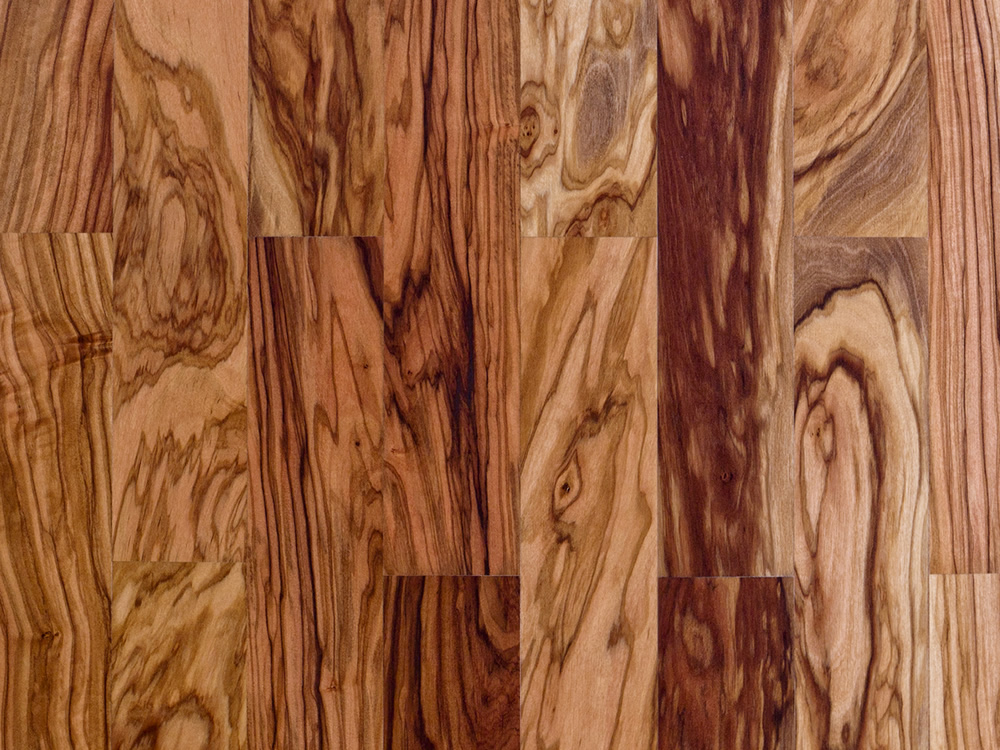 parquet en olivier contrecollé