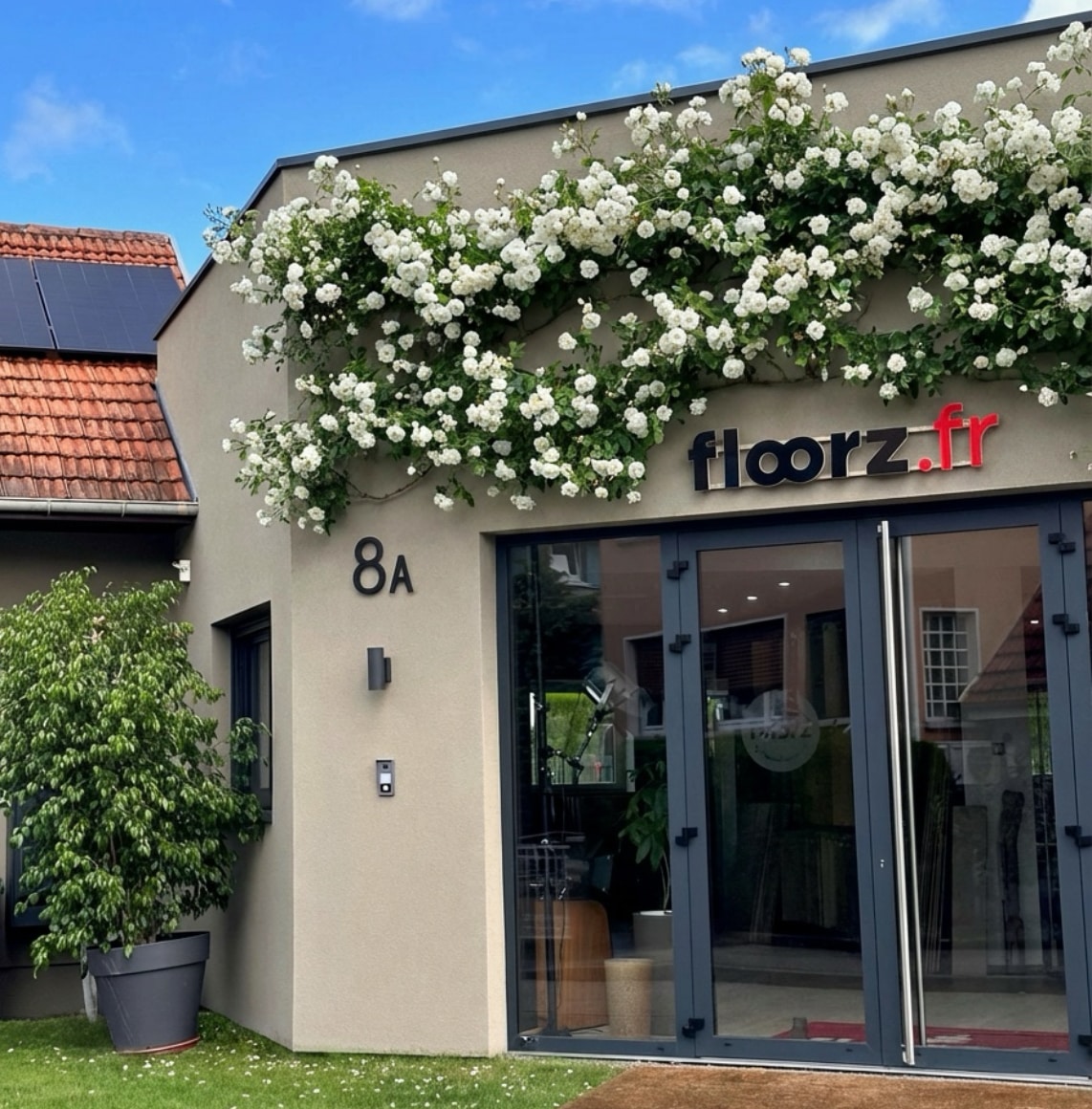 Accès et parking showroom parquet Floorz – A35 direction Lauterbourg, sortie 50
